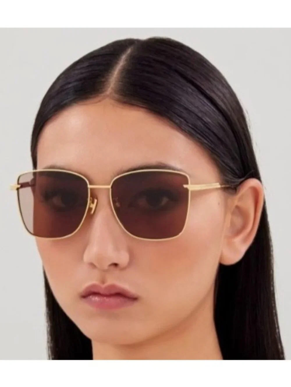 NEW BOTTEGA VENETA SUNGLASSES WOMEN GOLD BV1237S 002